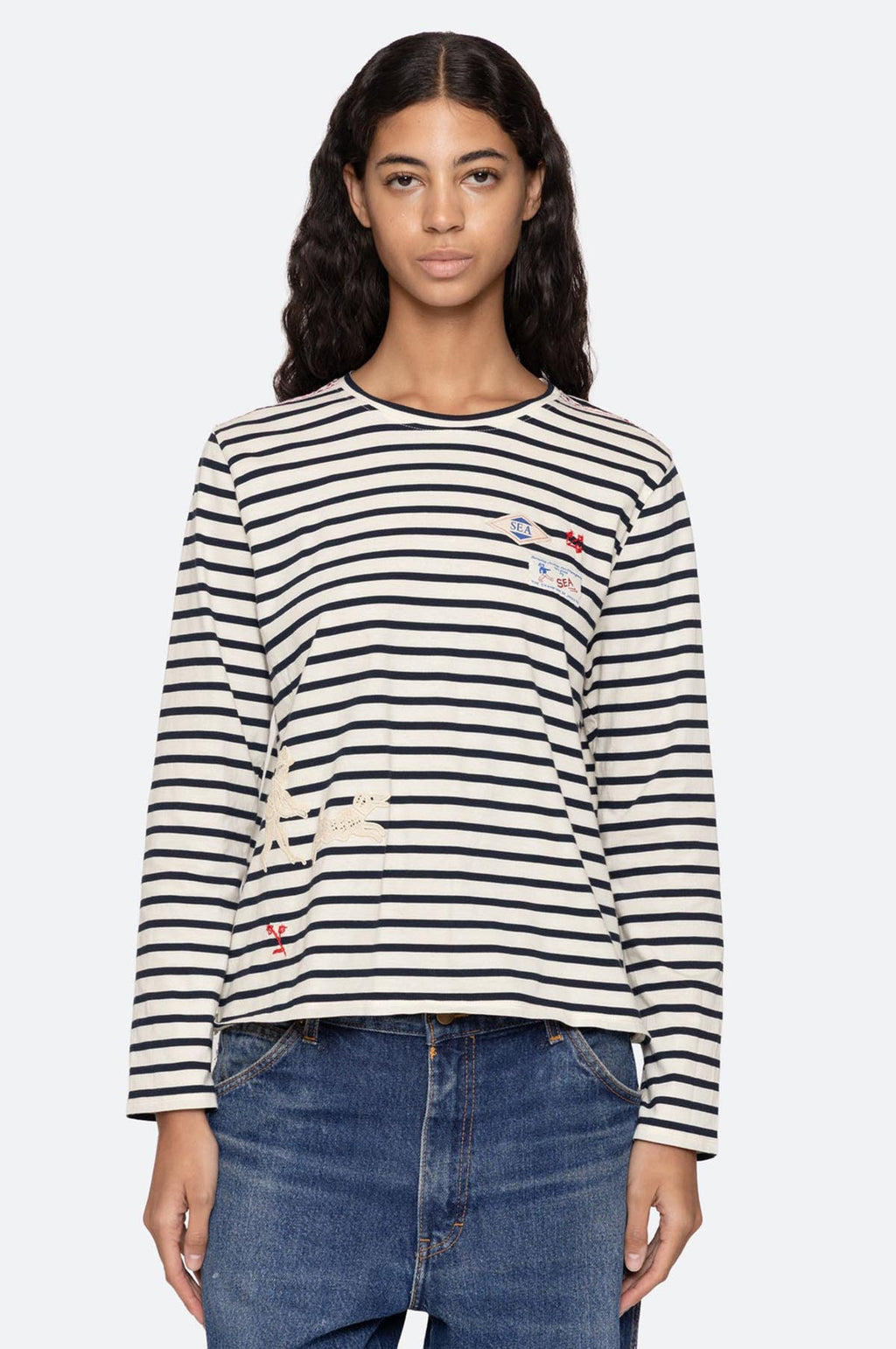 Athena Solid L/Slv T-Shirt Multi