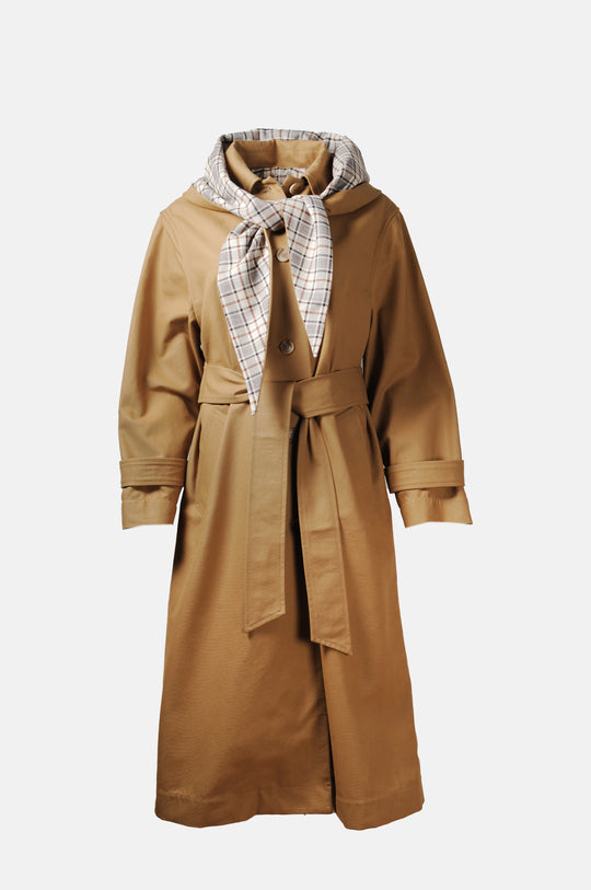 Beatriz Plaid Suiting L/Slv Belted Coat Multi