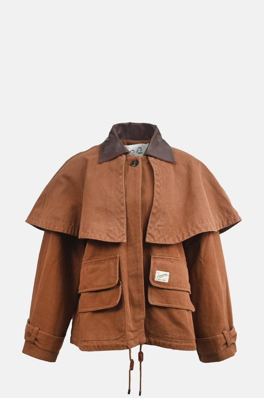 Carolyn Workwear Cape Jacket Camel