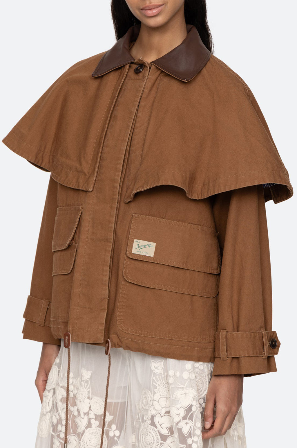 Carolyn Workwear Cape Jacket Camel