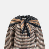 Sea New York Declan V Neck Sweater Scarf.