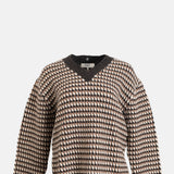 Declan V-Neck Sweater w/Scarf
