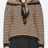 Declan V-Neck Sweater w/Scarf