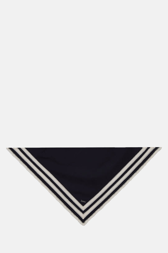 Ethel Solid Handkerchief Navy
