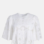 Sea New York Gardener Emb S Slv Top White.
