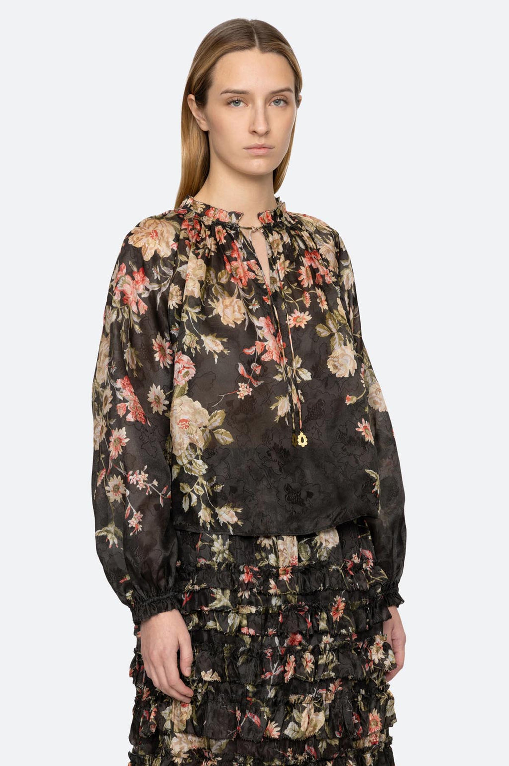 Jolie Print L/Slv Top Multi