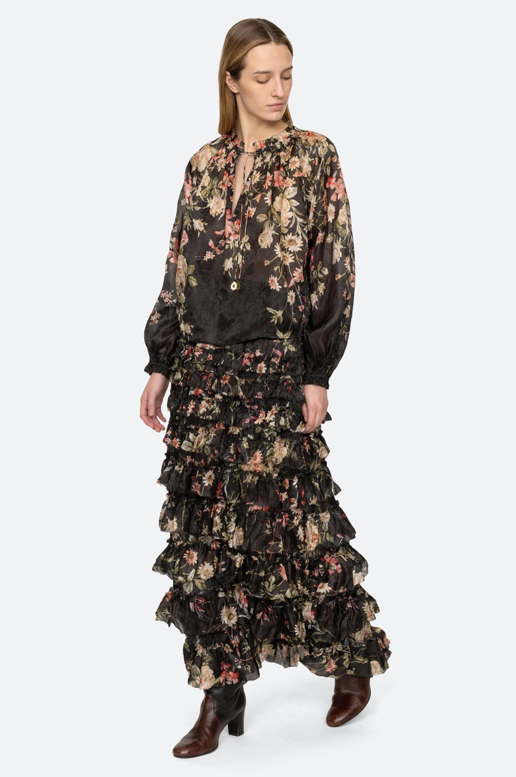 Jolie Print L/Slv Top Multi