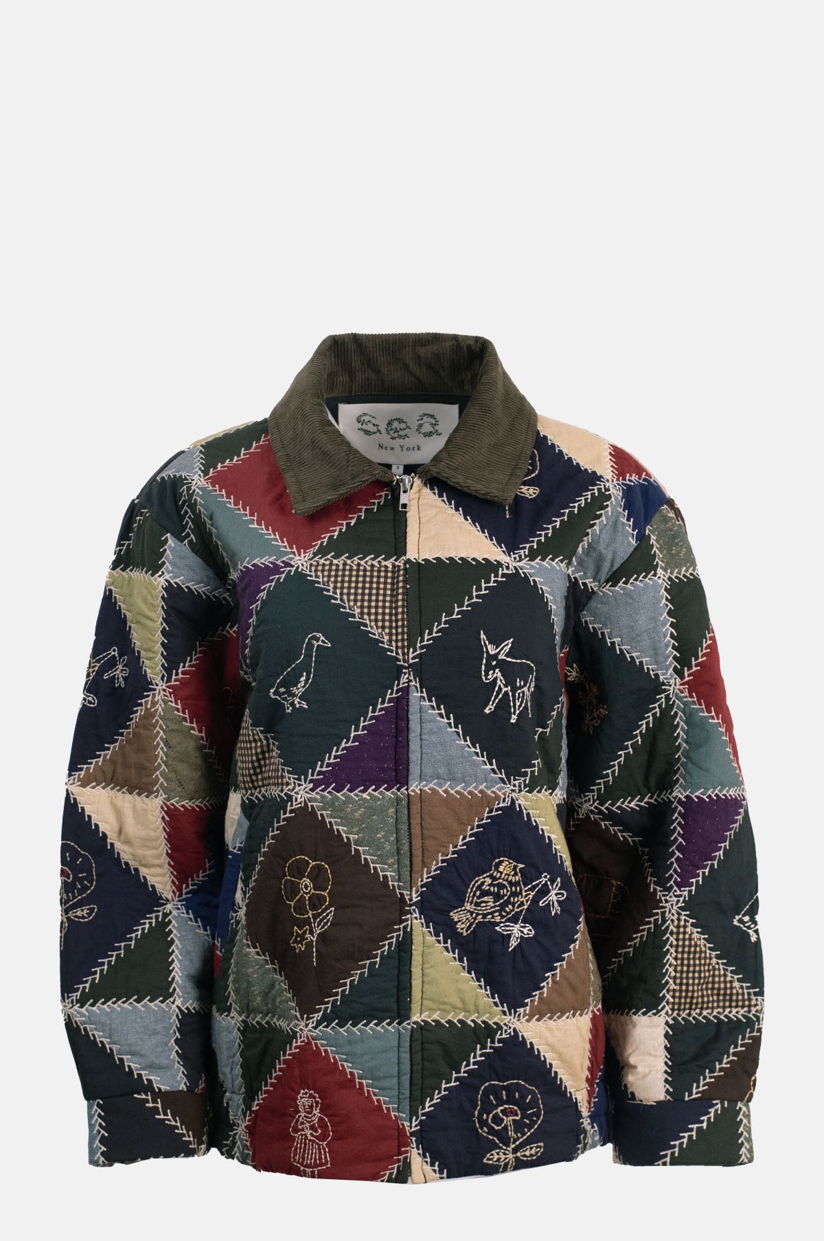 Sea New York Juniper Patchwork Quilted Jacket.