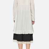 Kathleen Tuxedo L/Slv Shirt Cream