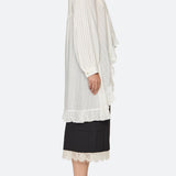 Kathleen Tuxedo L/Slv Shirt Cream