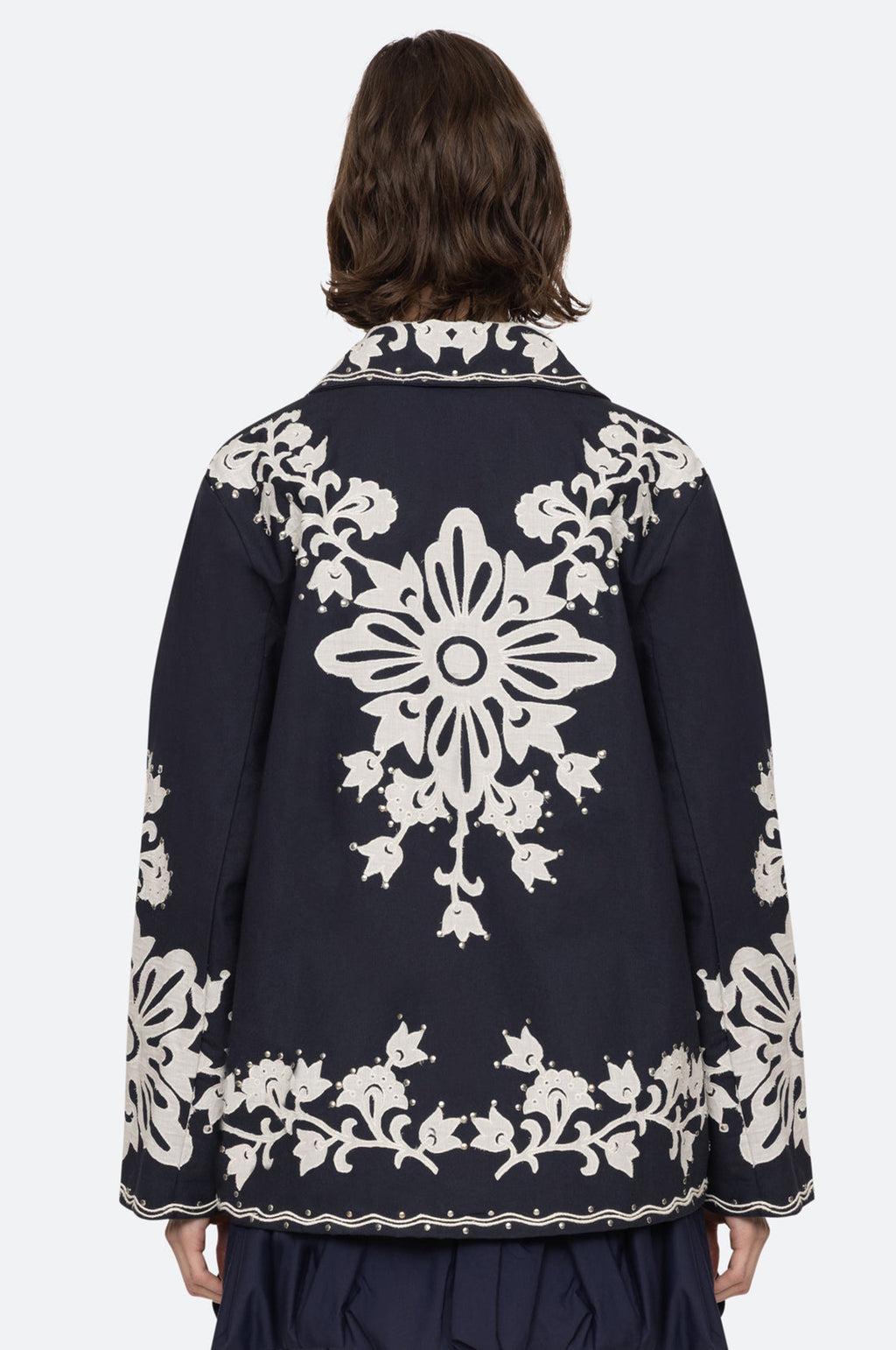 Liliana Applique Jacket Navy