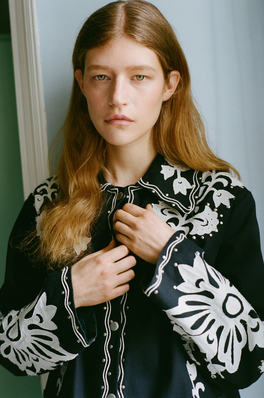 Liliana Applique Jacket Navy