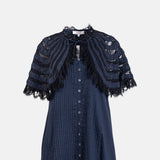 Sea New York Margaret Capelet Mini Dress Blue.