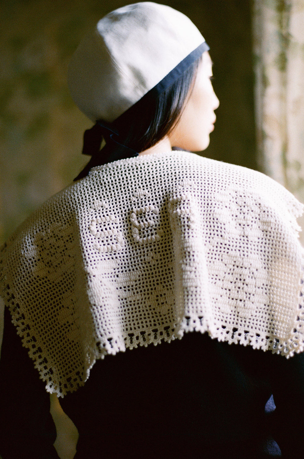 Marie Knit Embroidery L/Slv Cardigan Navy