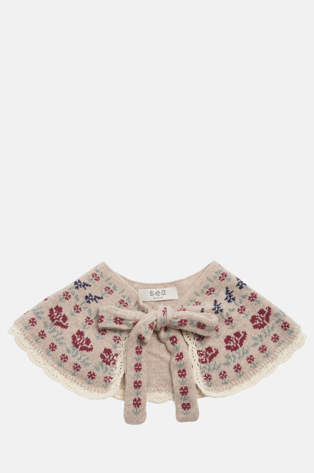 Sea New York Preston Knit Collar Cream.