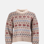 Sea New York Preston Knit Crew Neck Sweater Cream.