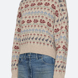 Preston Knit Crew Neck Sweater Cream