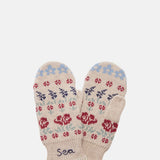 Sea New York Preston Knit Mittens Cream.