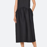 Roni Solid Slvless Dress Black