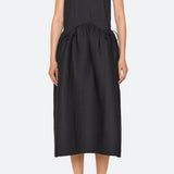 Roni Solid Slvless Dress Black