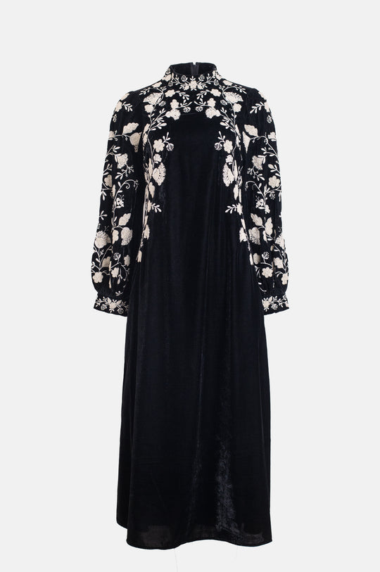 Shiloh Emb Maxi Dress Black