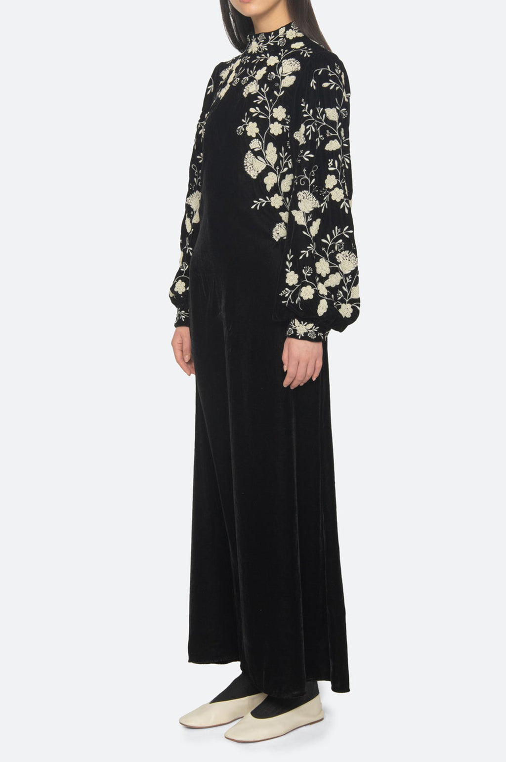 Shiloh Emb Maxi Dress Black