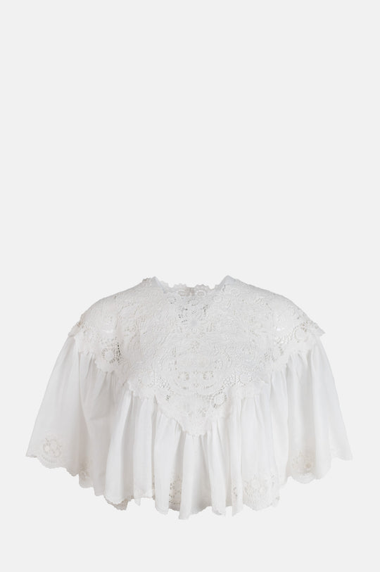 Sofia Embroidery Top Cream