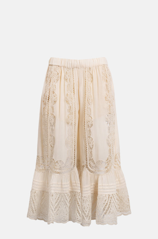 Vali Emb Pants Cream