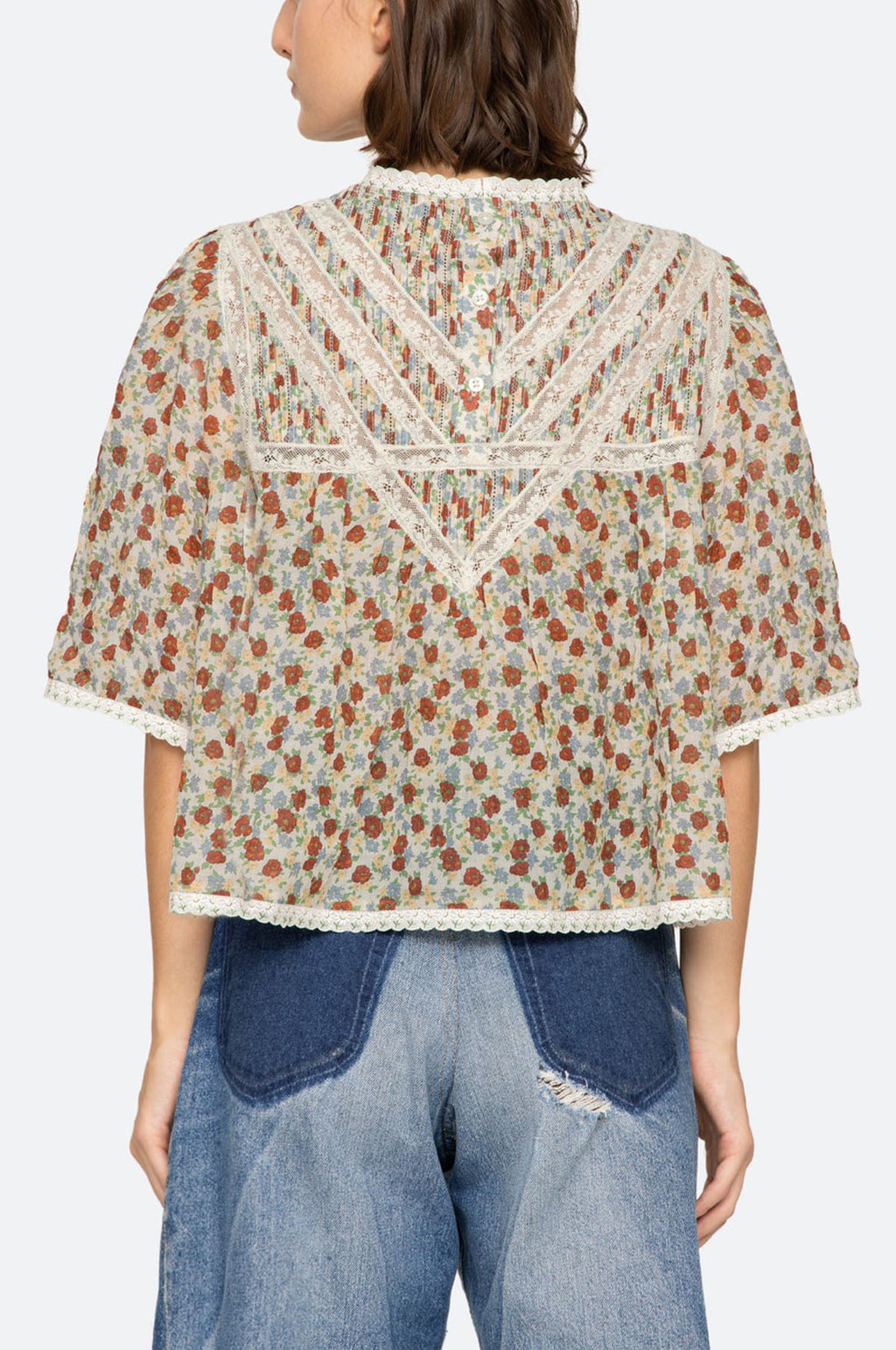 Viera Print S/Slv Blouse Multi