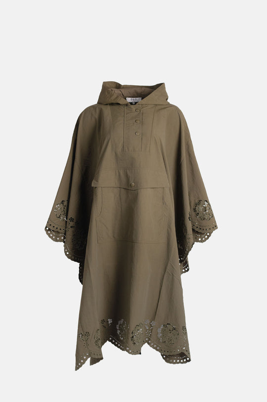Vittoria Eyelet Anorak Olive