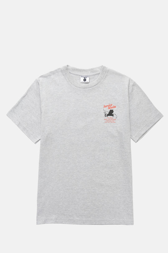 Bar + Kitchen Tee Heather Grey