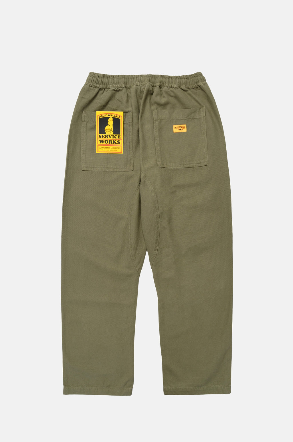 Canvas Chef Pants Olive