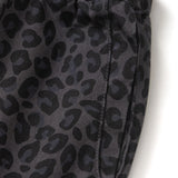 Patterned Easy Chef Pants Black Leopard