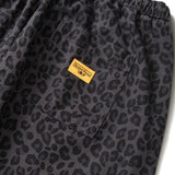 Patterned Easy Chef Pants Black Leopard