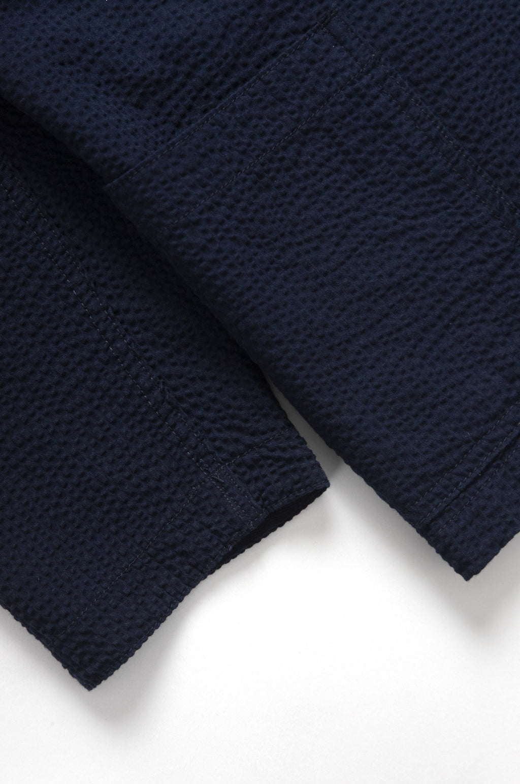 Seersucker Server Suit Jacket Dark Navy