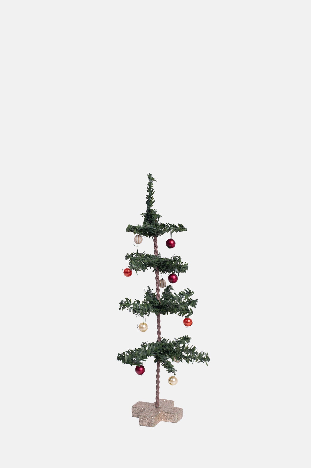 Shishi Tree Green with Red & White Balls 17cm.