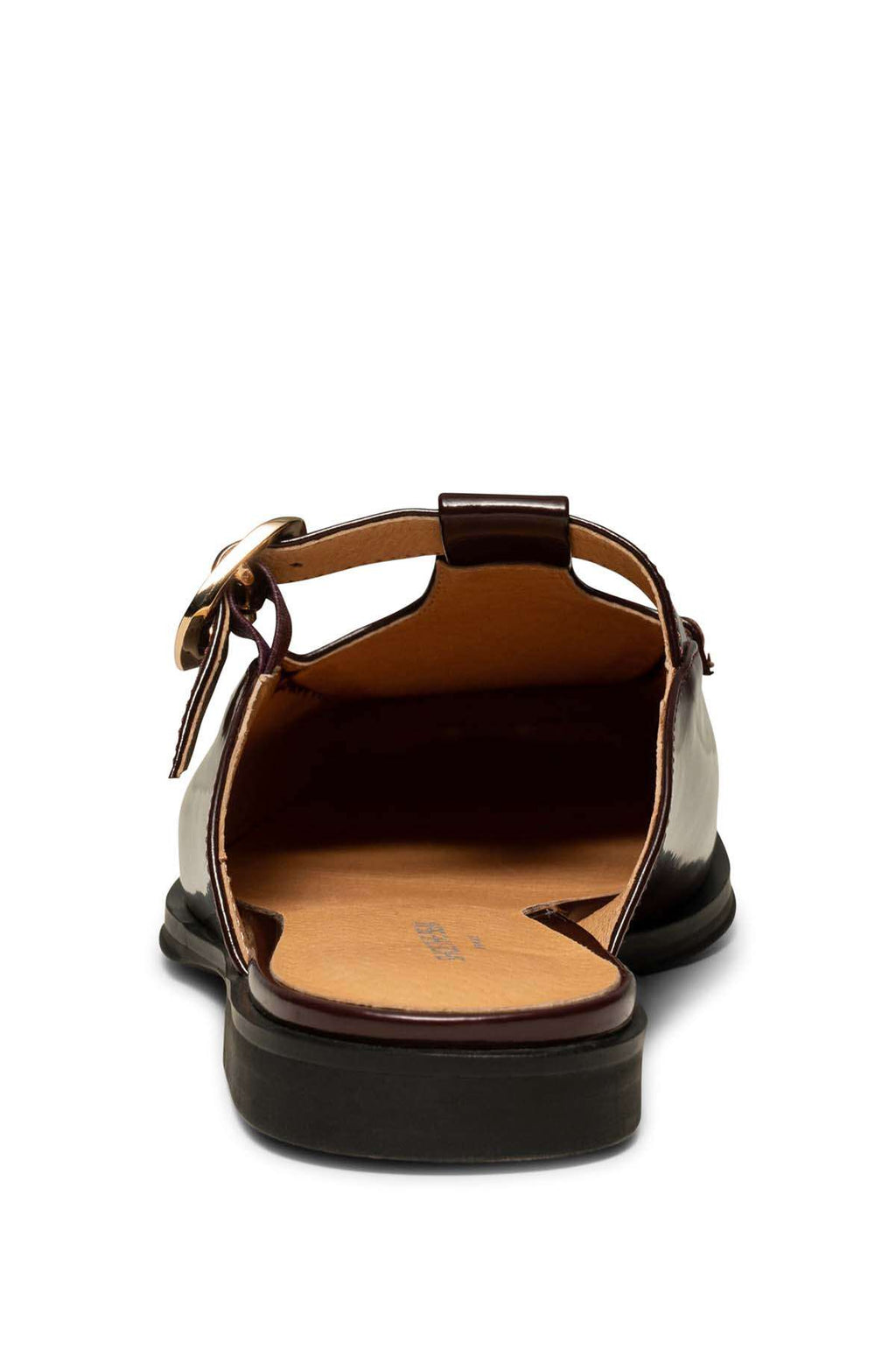 Erika Slide Leather Bordeaux High Shine