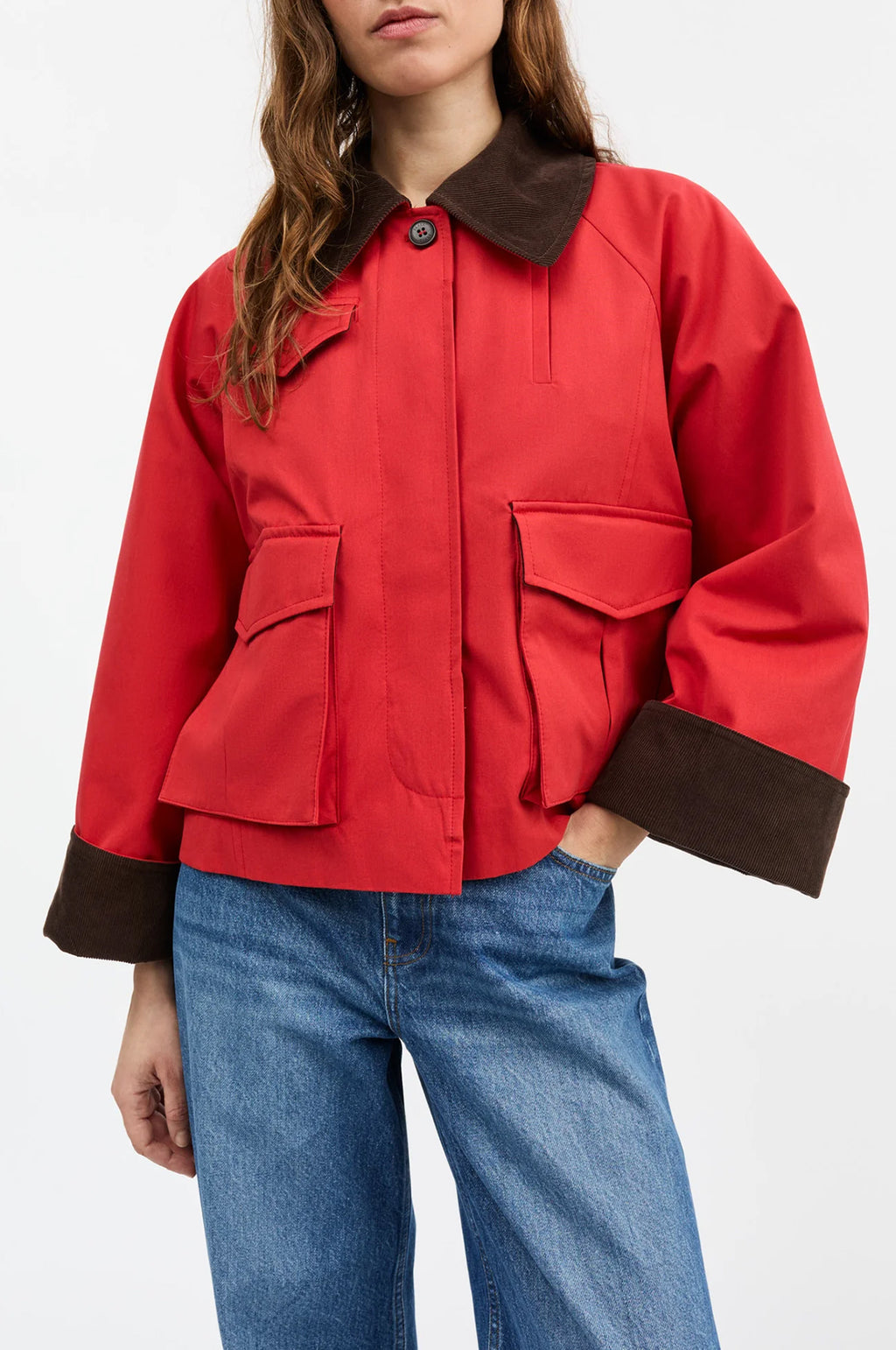 Gaby City Jacket Aurora Red