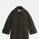 Skall Studio Beate Coat Brown Black Twill.