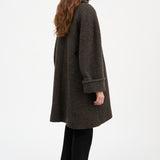 Beate Coat Brown/Black Twill