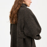 Beate Coat Brown/Black Twill