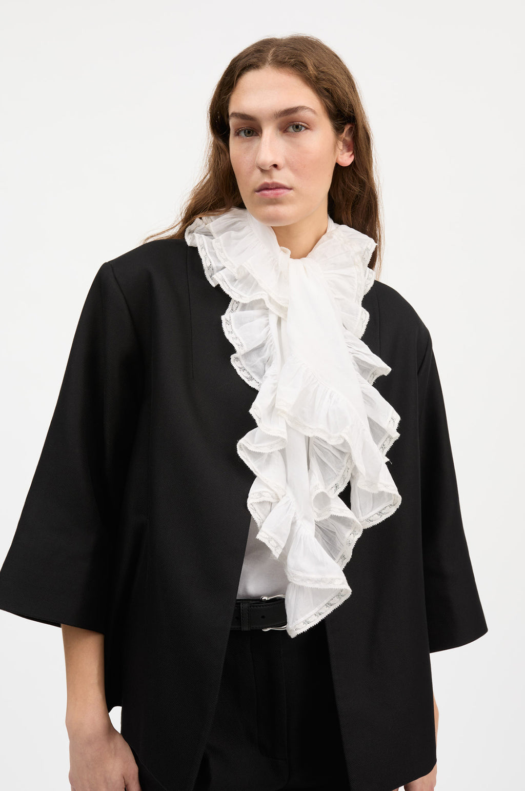 Beatrice Scarf White