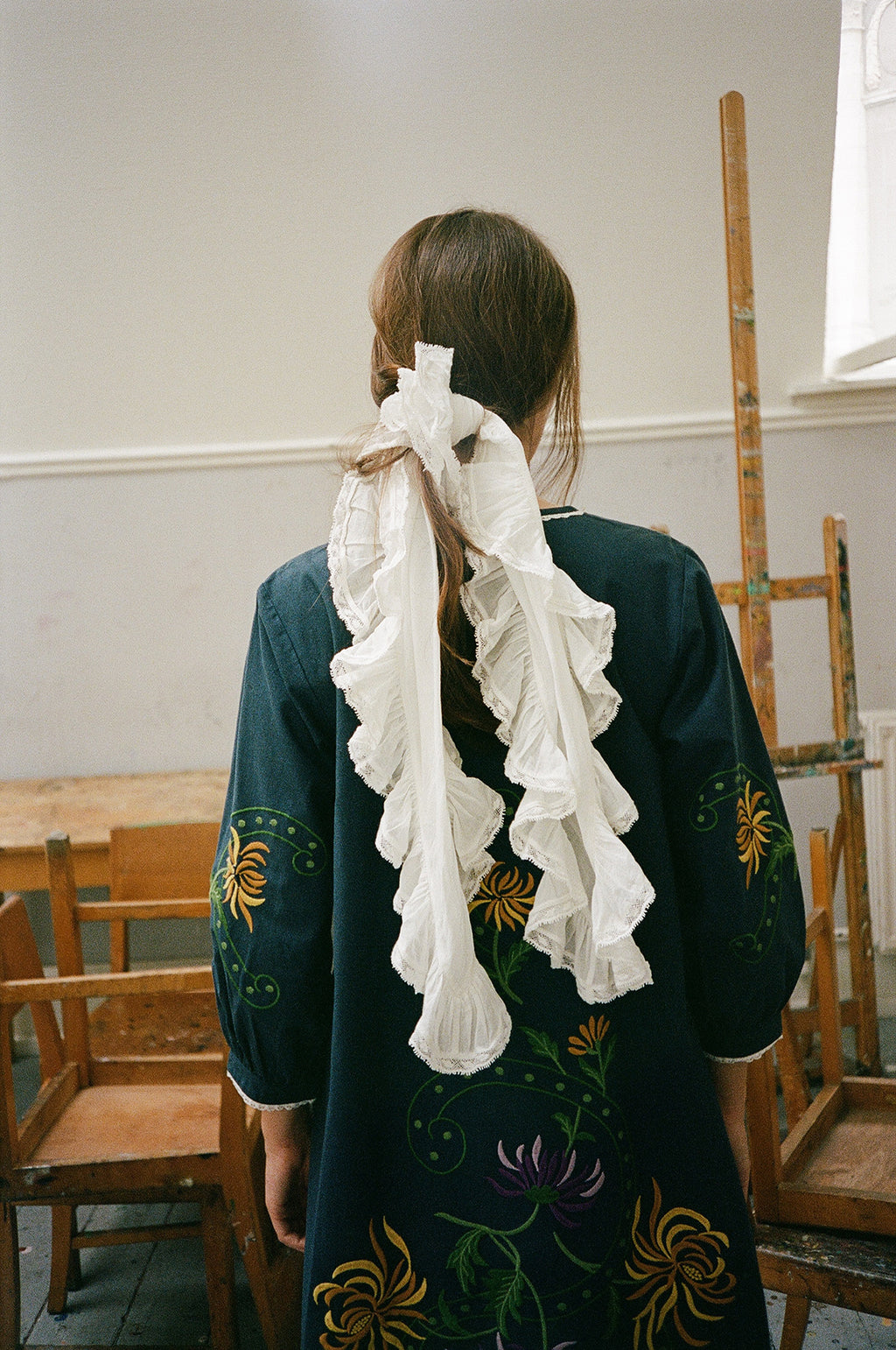 Beatrice Scarf White