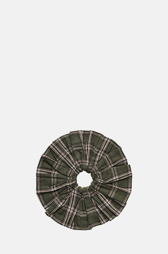 Big Scrunchie Green/White Check