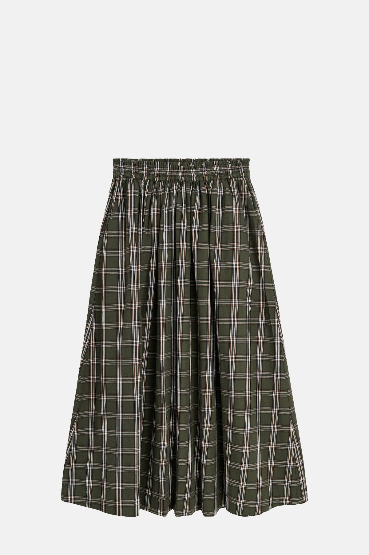Skall Studio Dagny Skirt Green White Check.