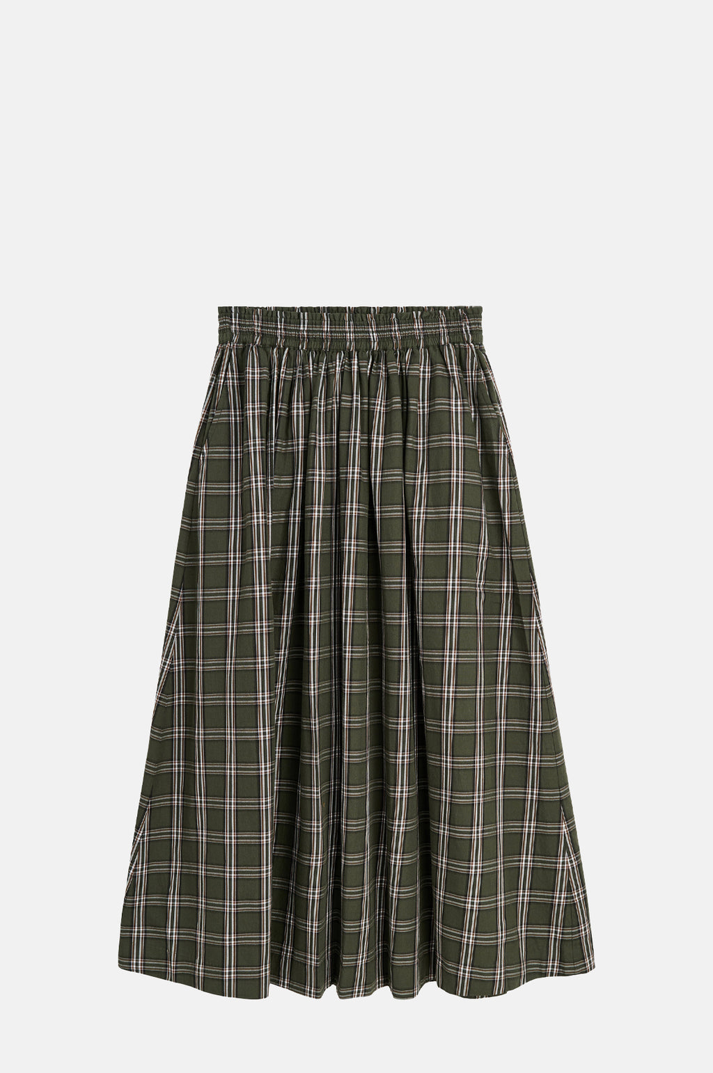 Skall Studio Dagny Skirt Green White Check.