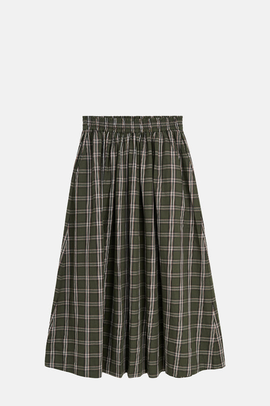 Dagny Skirt Green/White Check