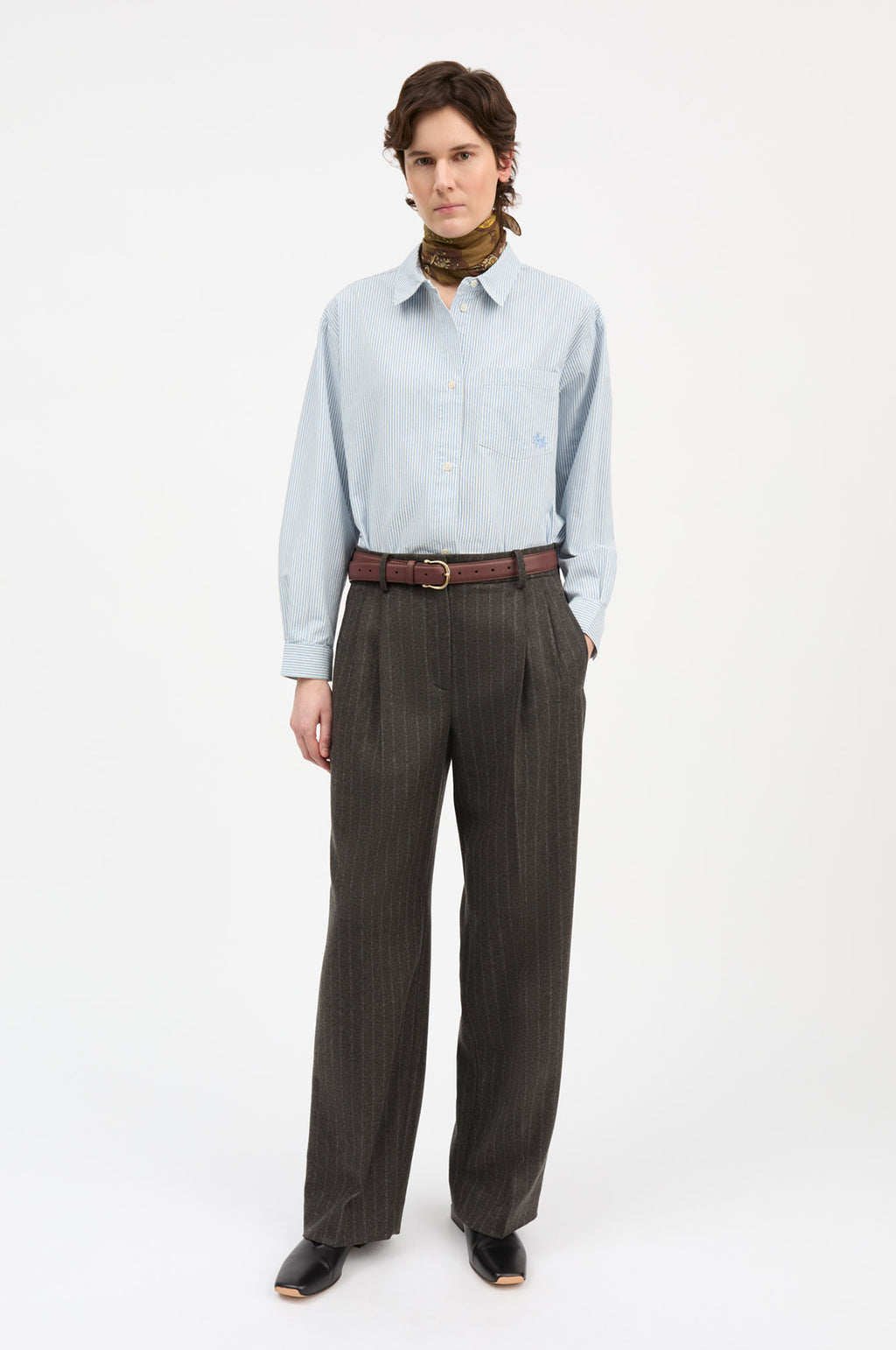Edgar Shirt Oxford Light Blue/White Stripe