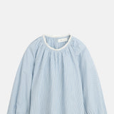 Skall Studio Karlie Blouse Light Blue White Stripe.