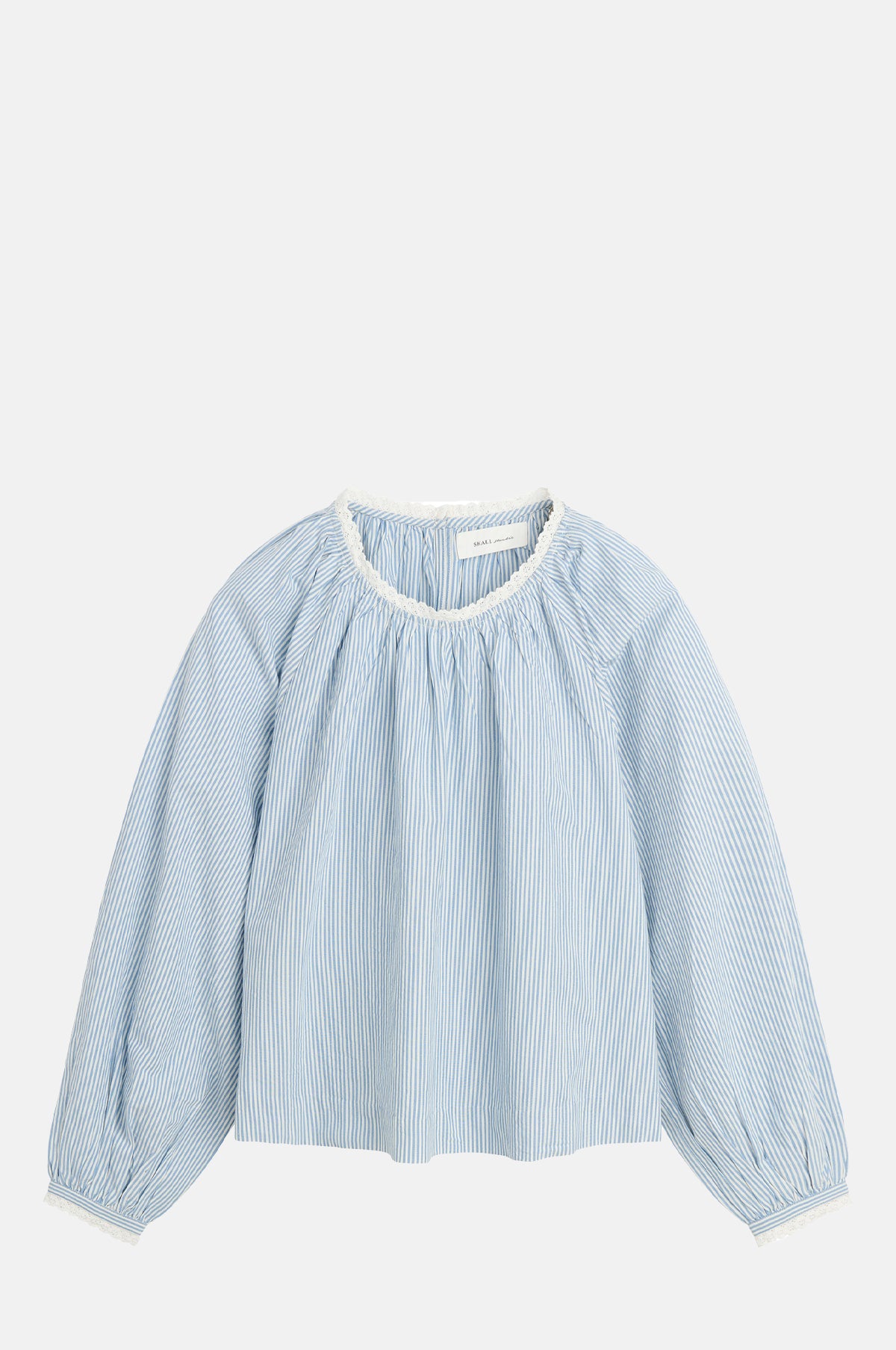 Skall Studio Karlie Blouse Light Blue White Stripe.